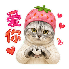 银虎斑潮喵日常 sticker 2