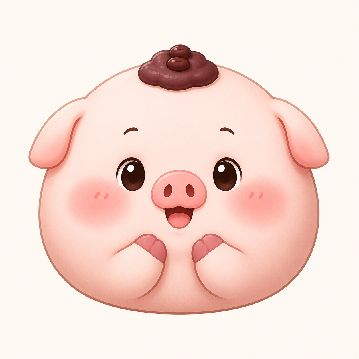豆包圆小猪角色图