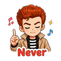 Rickroll Cartoon Sticker Pack #4