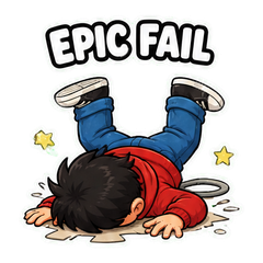 Epic Fail Meme Reactions sticker 1