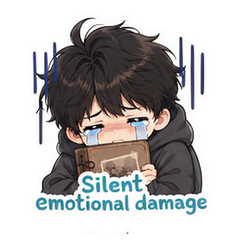 Tiny Feelings Guy sticker 4
