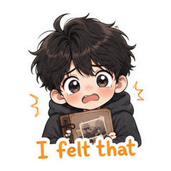Tiny Feelings Guy sticker 1
