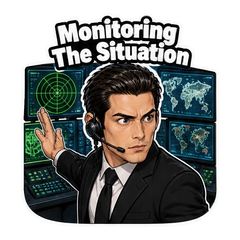 Monitoring The Situation Meme Stickers sticker 1