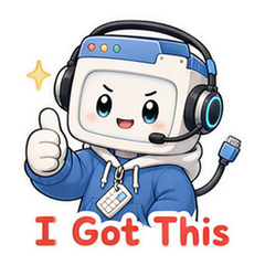 Internet Helper Cartoon Sticker Pack #1