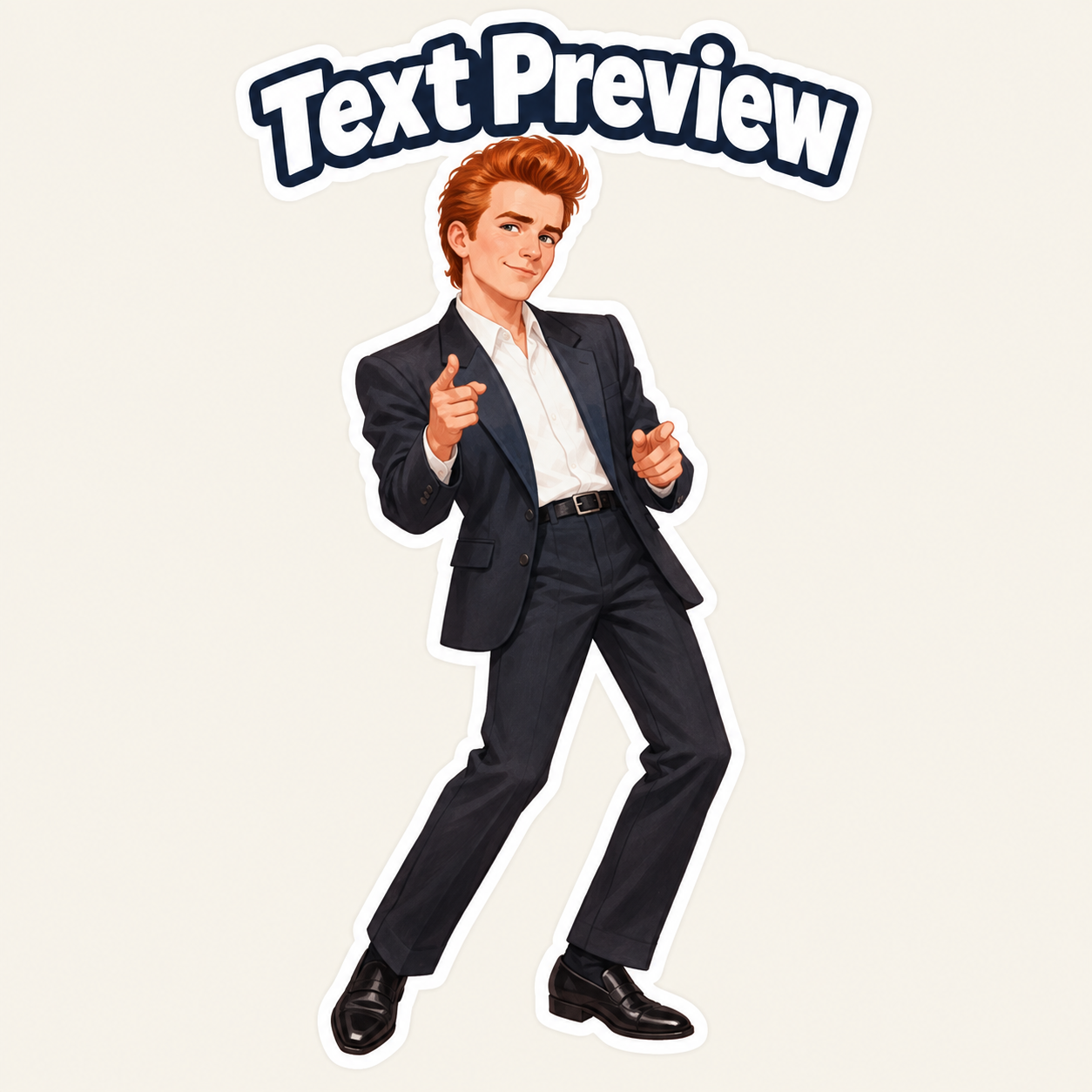 Rickroll Dance Meme Stickers角色图