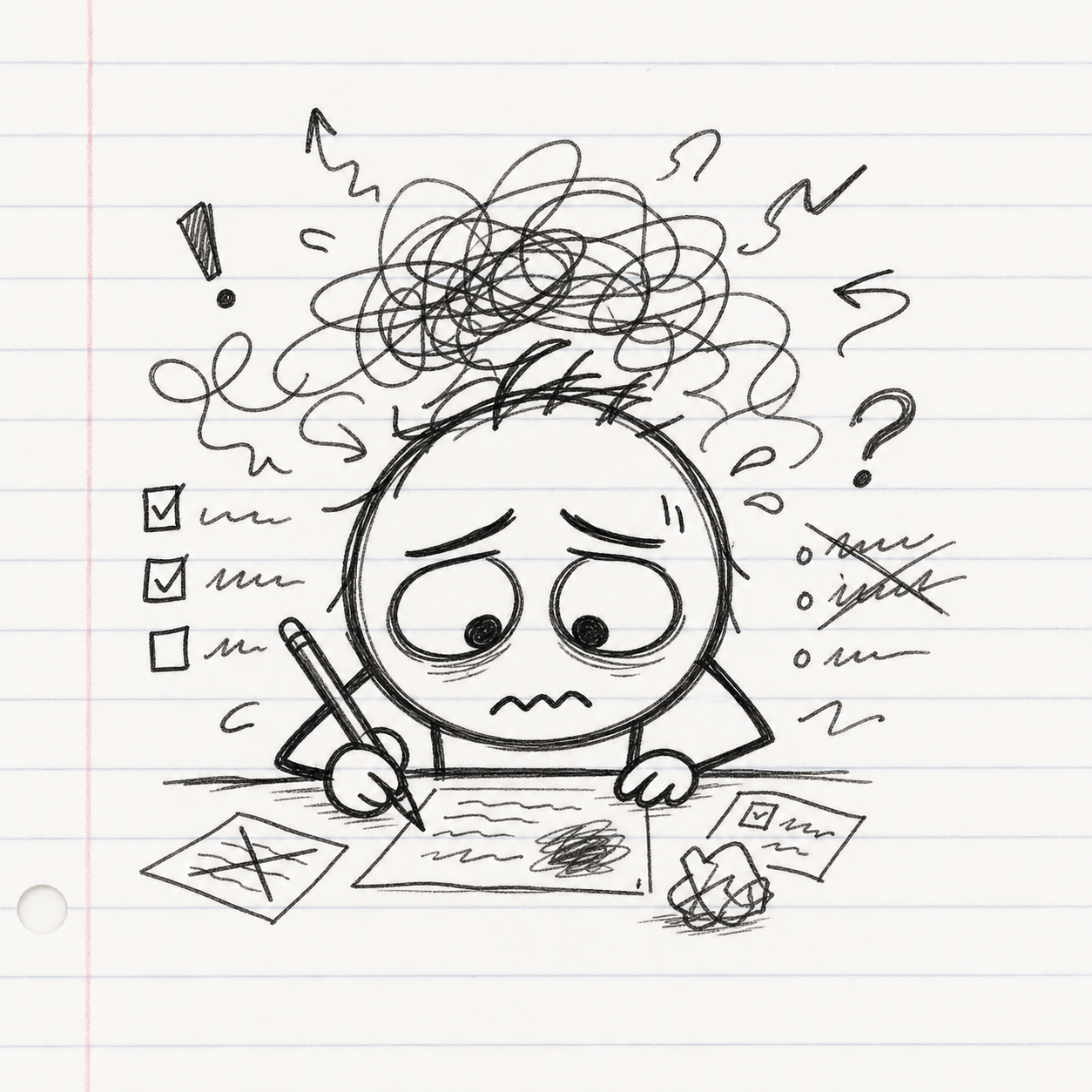 Overthinking Notes 캐릭터 이미지