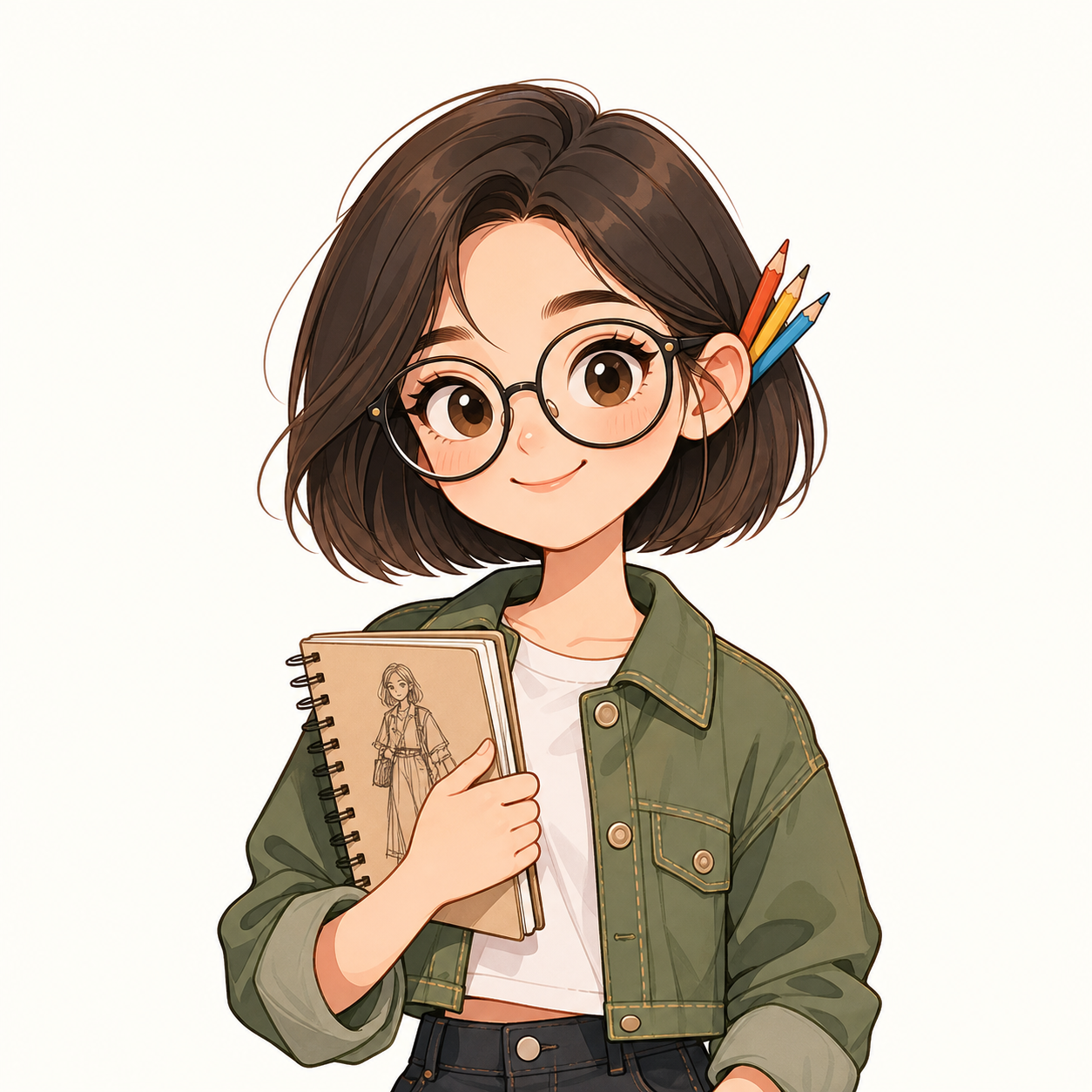 Fashion Sketch Edit Stickers character image