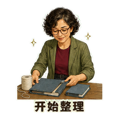 书脊旁的静岚 sticker 1