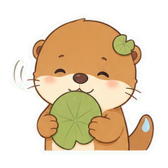 荷叶水獭仔 sticker 3