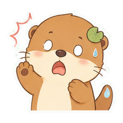 荷叶水獭仔 sticker 4