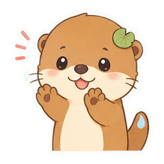 荷叶水獭仔 sticker 2