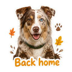 Rowan After the Autumn Walk sticker 1