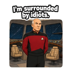 Picard Facepalm Reaction Sticker Pack sticker 9