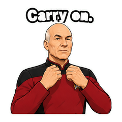 Picard Facepalm Reaction Sticker Pack sticker 10