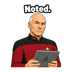Picard Facepalm Reaction Sticker Pack sticker 11