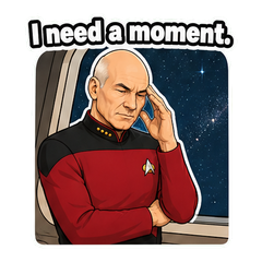 Picard Facepalm Reaction Sticker Pack sticker 12