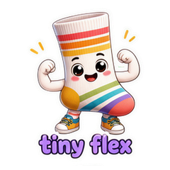 Colorful Sock Trend Stickers #2