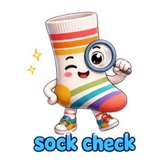 Colorful Sock Trend Stickers #1