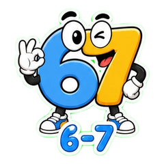 Six Seven Meme Stickers #1