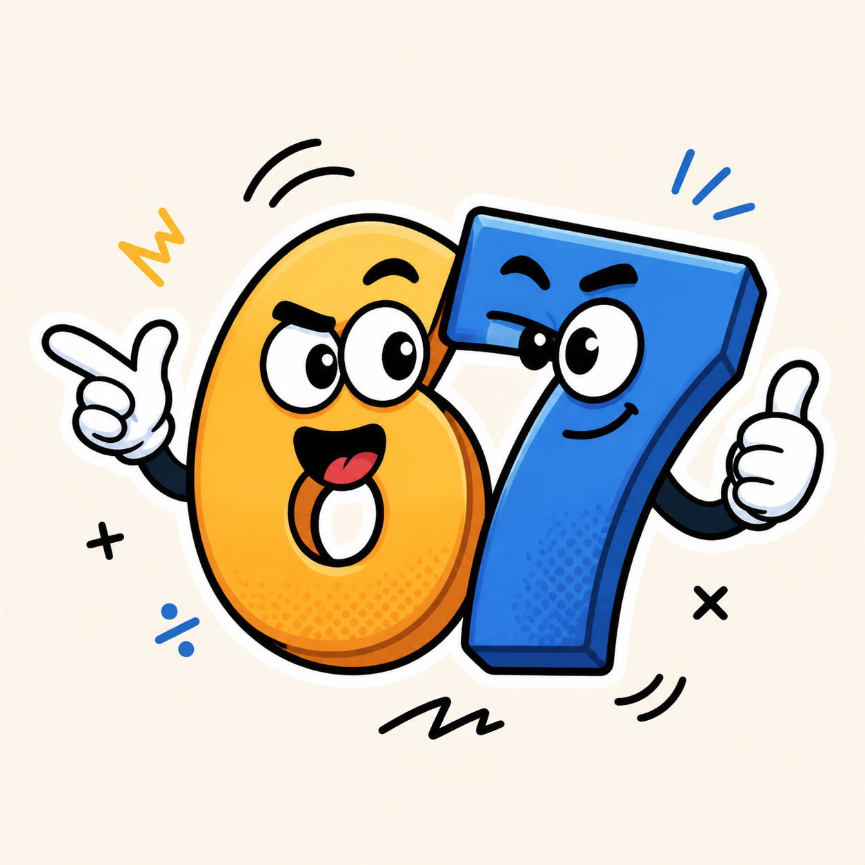 Sixty Seven Meme Stickers 캐릭터 이미지