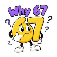 Sixty Seven Meme Stickers #2