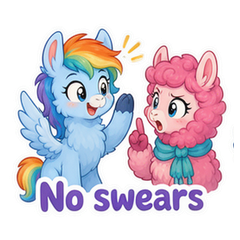Dont Say Bad Words Sticker Pack #1