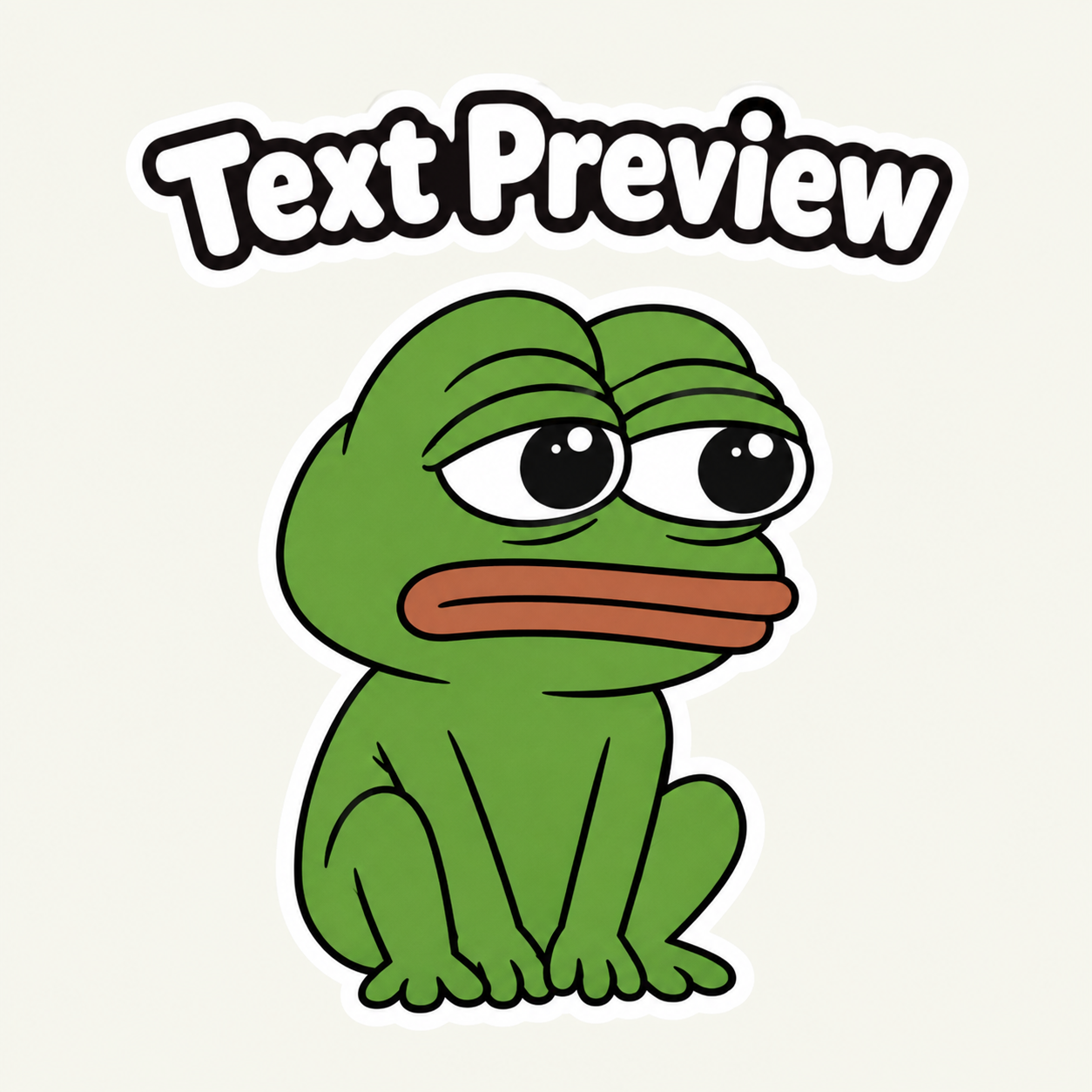 Imagen del personaje de Sad Frog Feels Bad Sticker Pack