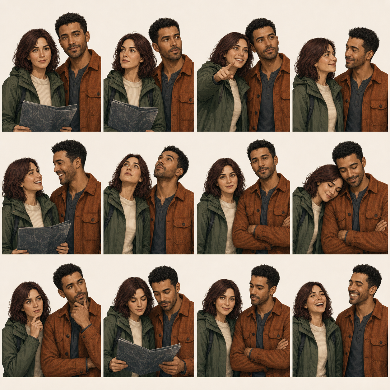 Cable Car Couple Reactions character image