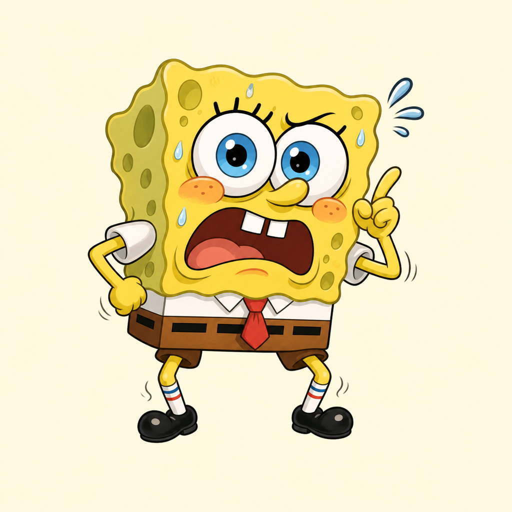 Sponge Meme Panic character image