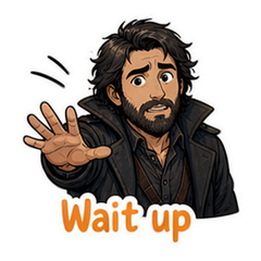 Excuse Me Sir Cartoon Sticker Pack #4