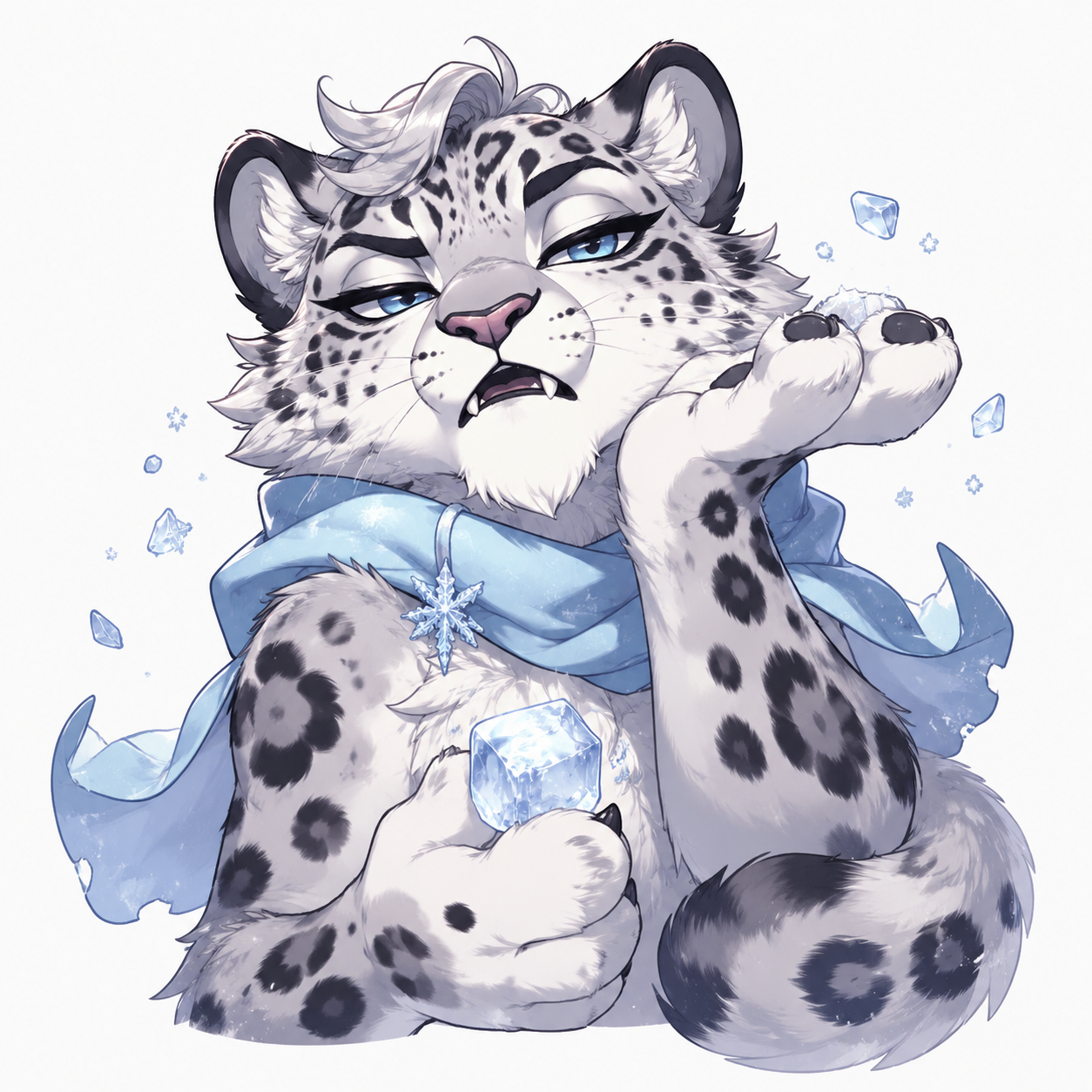 Dramatic Snow Leopard Reactions角色图