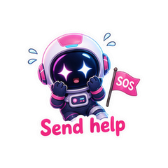 Shooting Stars Space Dive Stickers #3