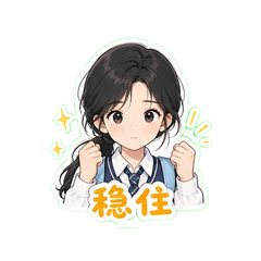 晴也校园表情包 #3
