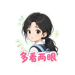 晴也校园表情包 #1