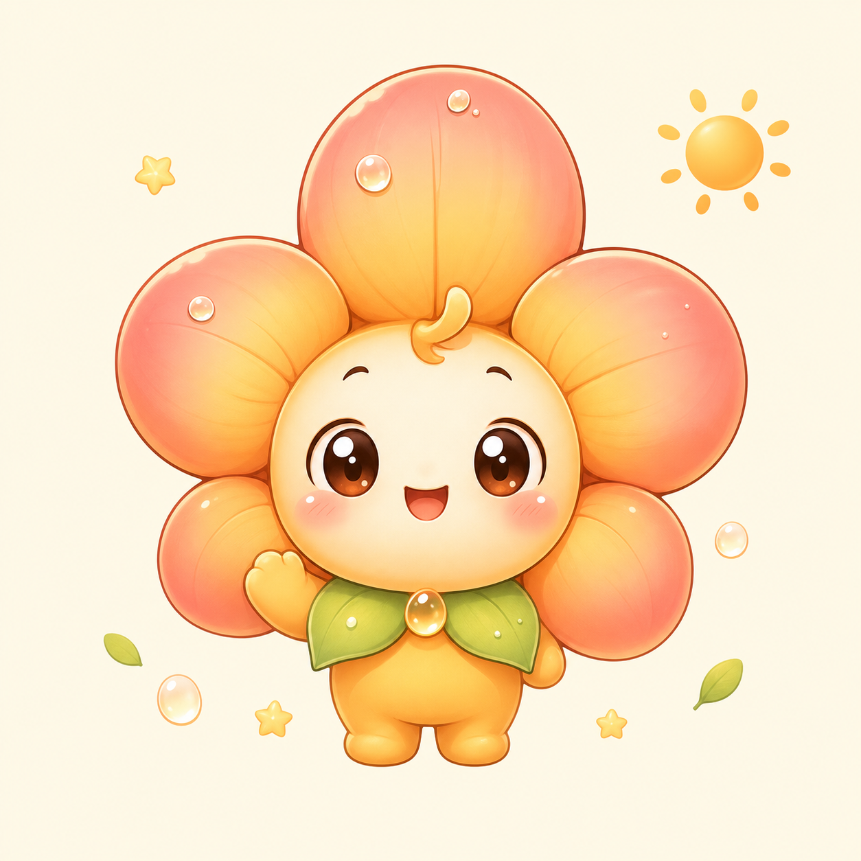 富贵花花问候角色图