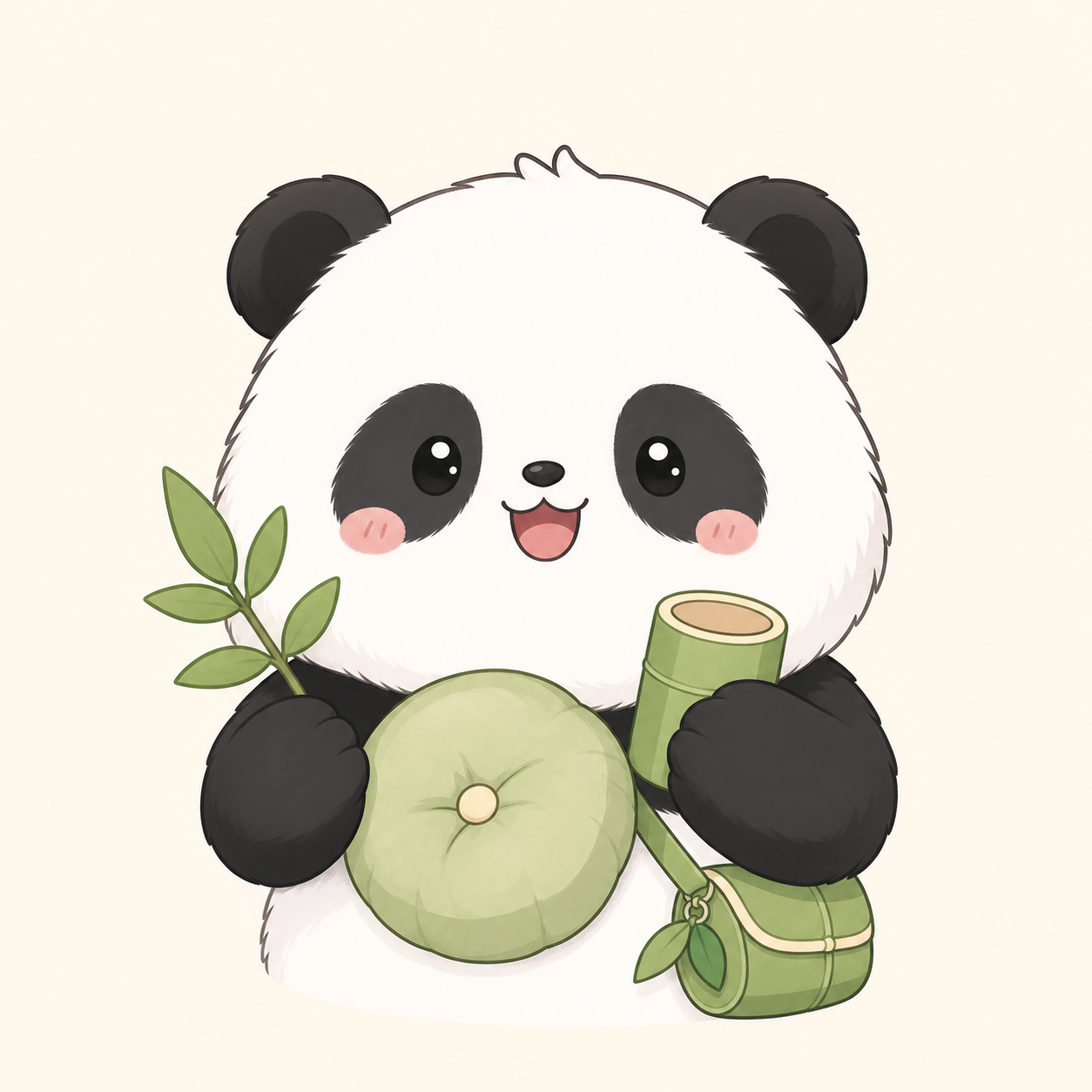 竹团圆圆角色图