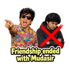 Friendship Ended With Mudasir Meme sticker 1