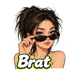 Brat Summer Meme Sticker Pack sticker 1