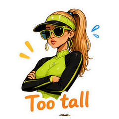 Long Legs Beach Vogue sticker 4