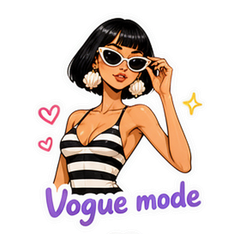 Long Legs Beach Vogue sticker 3