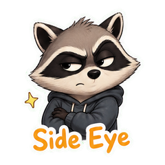 Jimothy Raccoon Pack sticker 2