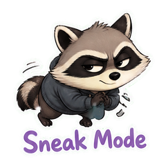 Jimothy Raccoon Pack sticker 1