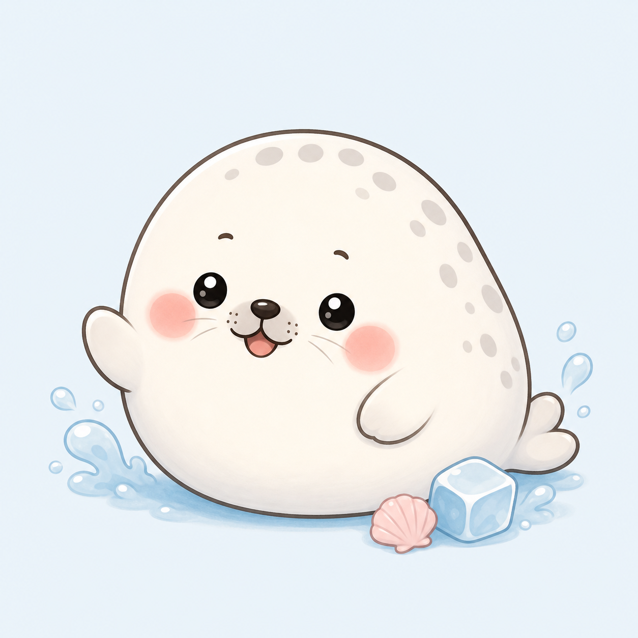 圆滚小海豹角色图
