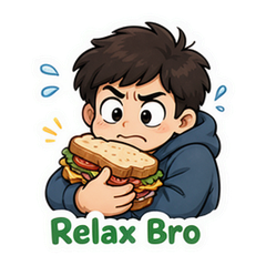 Relax Bro Sticker Pack #1