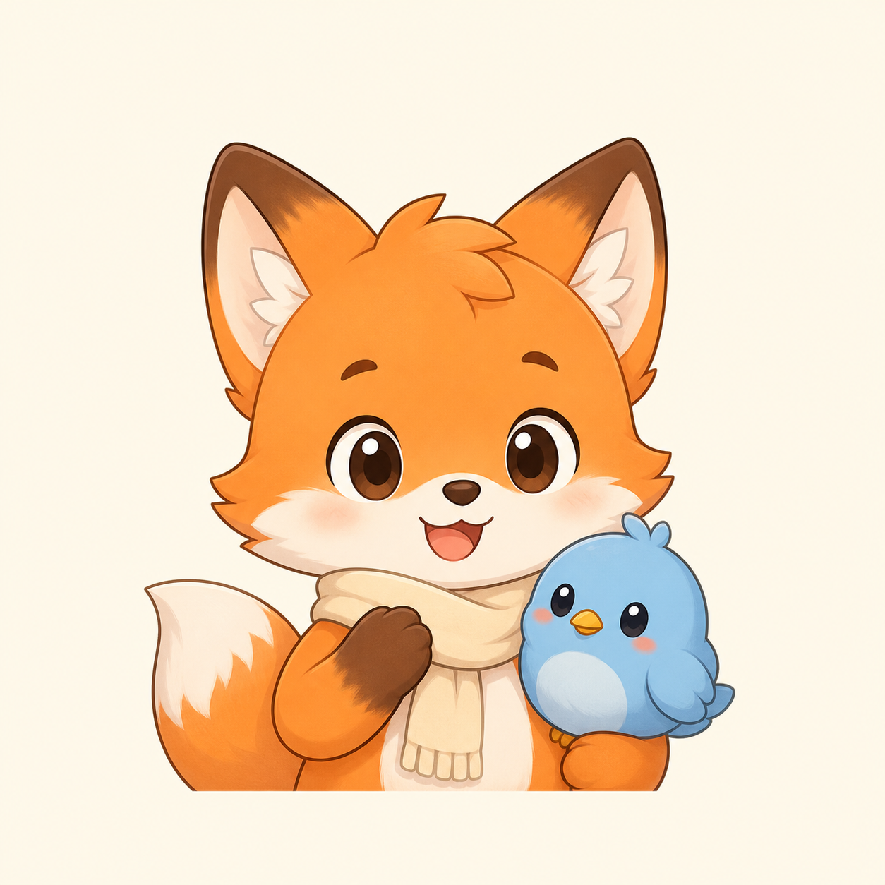狐狸小鸟搭档角色图