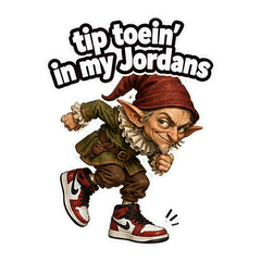AI Rumpelstiltskin Tip Toein Jordans sticker 1