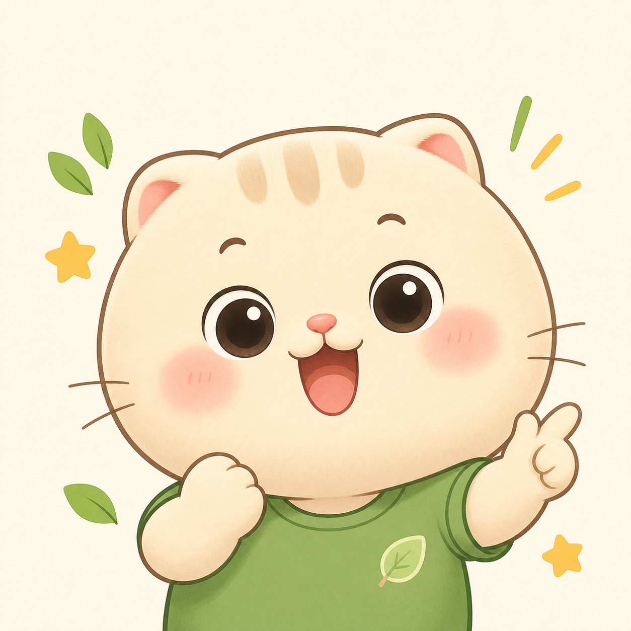 绿衫大脸喵角色图