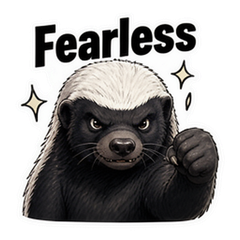 Honey Badger Don't Care sticker 2