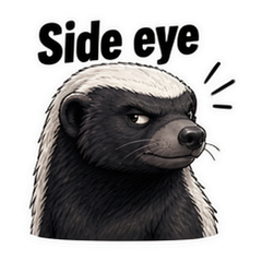 Honey Badger Don't Care sticker 4