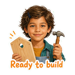 Nico Builds a Bird Feeder sticker 1